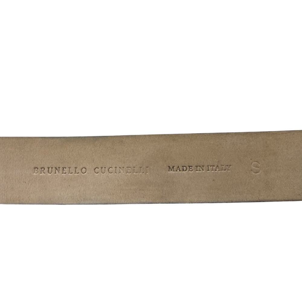 Brunello Cucinelli Brown Leather Belt Small - Picture 5 of 8